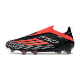 Chuteira Campo FG Adidas F50 Elite Sem Cadarço Vermelho, Preto e Branco