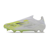 Chuteira Campo FG Adidas F50 Elite Sem Cadarço Branco e Amarelo