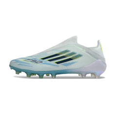 Chuteira Campo FG Adidas F50 Elite Sem Cadarço Branca Infantil
