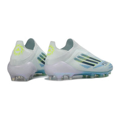 Chuteira Campo FG Adidas F50 Elite Sem Cadarço Branca Infantil