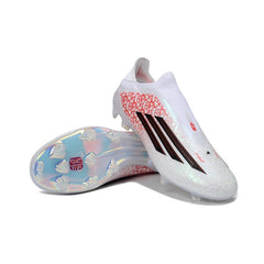 Chuteira Campo FG Adidas F50 Elite Sem Cadarço Pack Branco Infantil