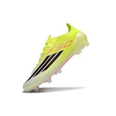 Chuteira Campo FG Adidas F50 Elite Amarelo e Branco