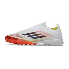 Chuteira Society TF Adidas F50 Sem Cadarço Elite Pack Pure Victory