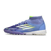 Chuteira Society TF Adidas F50 Cano Médio Elite Pack Sparkfusion Blue