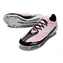 Chuteira Campo Molhado SG Adidas F50 Primeknit Elite Rosa-Clara e Preta