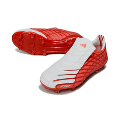 Chuteira Campo FG Adidas F50 Spider Vermelha e Branca