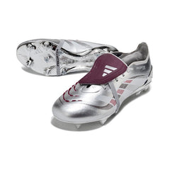 Chuteira Campo Molhado SG Adidas Predator 25 Elite Pack Bellingham Chrome Dream