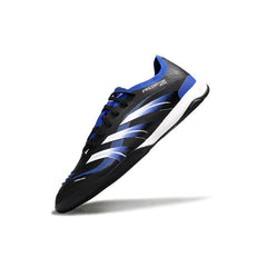 Chuteira Futsal IC Adidas Predator 25 Elite Preta Azul e Branca Indoor