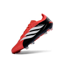 Chuteira Campo FG Adidas Predator 26 Elite Preta e Vermelha