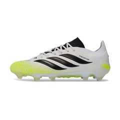 Chuteira Campo FG Adidas Predator 26 Elite Fluorescent Verde, Preto e Branco
