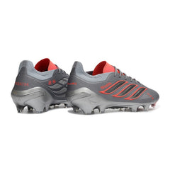 Chuteira Campo FG Adidas Predator 26 Elite Cinza e Laranja