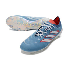 Chuteira Campo FG Adidas Predator 26 Elite Light Azul e Branco