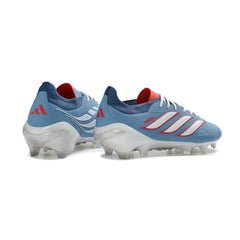 Chuteira Campo FG Adidas Predator 26 Elite Light Azul e Branco