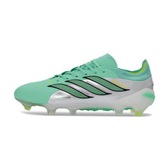 Chuteira Campo FG Adidas Predator 26 Elite Verde-Clara e Branca