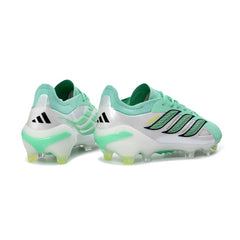 Chuteira Campo FG Adidas Predator 26 Elite Verde-Clara e Branca