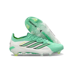 Chuteira Campo FG Adidas Predator 26 Elite Verde-Clara Infantil
