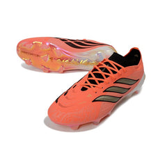 Chuteira Campo FG Adidas Predator 26 Elite Laranja, Preta e Dourada