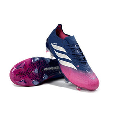 Chuteira Campo FG Adidas Predator 26 Elite Rosa e Roxa Infantil