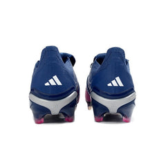 Chuteira Campo FG Adidas Predator 26 Elite Com Língua Rosa e Roxa Infantil