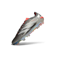 Chuteira Campo FG Adidas Predator 26 Elite Prateado e Branco