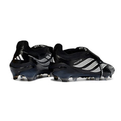 Chuteira Campo FG Adidas Predator 26 Elite Com Língua Preta e Branca