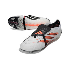 Chuteira Campo FG Adidas Predator 26 Elite Com Língua Branca e Preta