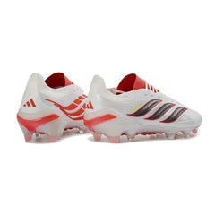 Chuteira Campo FG Adidas Predator 26 Elite Branca e Laranja