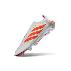 Chuteira Campo FG Adidas Predator 26 Elite Branco e Laranja