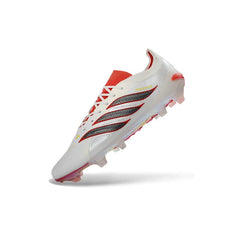 Chuteira Campo FG Adidas Predator 26 Elite Branca e Laranja