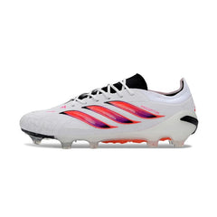 Chuteira Campo FG Adidas Predator 26 Elite Branca, Preta e Rosa