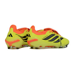Chuteira Campo FG Adidas Predator 26 Elite Amarela e Laranja