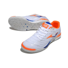 Chuteira Futsal IC Joma Regate Rebound Branca, Laranja e Azul