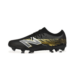 Chuteira Campo FG New Balance Furon Team V8 Preta e Dourada