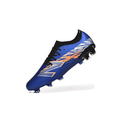 Chuteira Campo FG New Balance Furon Team V8 Azul e Laranja