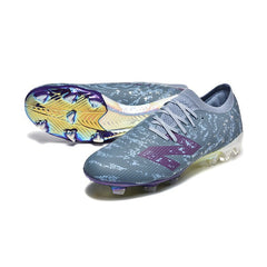 Chuteira Campo FG New Balance Furon Team V8 Azul e Roxa