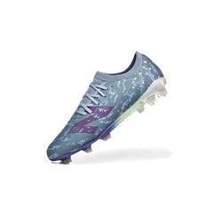 Chuteira Campo FG New Balance Furon Team V8 Azul e Roxa
