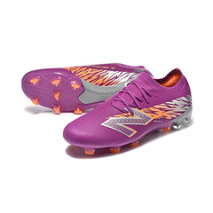 Chuteira Campo FG New Balance Furon Team V8 Roxa e Laranja