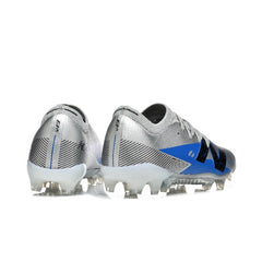 Chuteira Campo FG New Balance Furon Team V8 Prateada e Azul
