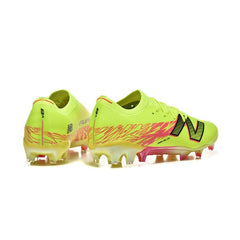 Chuteira Campo FG New Balance Furon Team V8 Amarela e Rosa