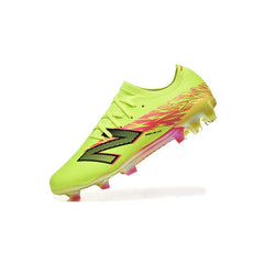 Chuteira Campo FG New Balance Furon Team V8 Amarela e Rosa