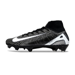 Chuteira Campo FG Nike Air Zoom Mercurial Superfly 10 Elite Preta e Branca