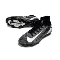 Chuteira Campo FG Nike Air Zoom Mercurial Superfly 10 Elite Preta e Branca