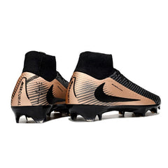 Chuteira Campo FG Nike Air Zoom Mercurial Superfly 10 Elite Preta e Bronze