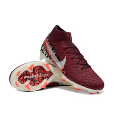 Chuteira Campo FG Nike Air Zoom Mercurial Superfly 10 Elite Vermelha-Escura Infantil