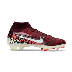 Chuteira Campo FG Nike Air Zoom Mercurial Superfly 10 Elite Vermelha-Escura Infantil
