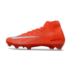 Chuteira Campo FG Nike Air Zoom Mercurial Superfly 10 Elite Laranja e Branca