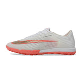 Chuteira Society TF Nike Air Zoom Mercurial Superfly 11 Elite Branco e Laranja