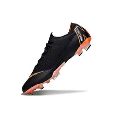 Chuteira Campo FG Nike Air Zoom Mercurial Vapor 12 Elite Preta e Laranja