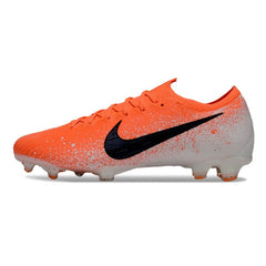 Chuteira Campo FG Nike Air Zoom Mercurial Vapor 12 Elite Laranja e Branca