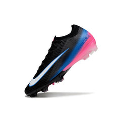 Chuteira Campo FG Nike Air Zoom Mercurial Vapor 16 Elite Preta, Azul e Rosa